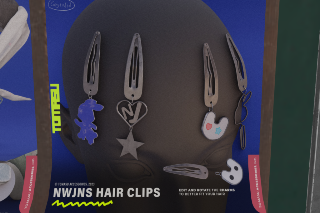 NWJNS Hair Clips	&lt;a href=&quot;http://maps.secondlife.com/secondlife/The%20Sign%20II/220/111/22&quot;&gt;Teleport&lt;/a&gt;