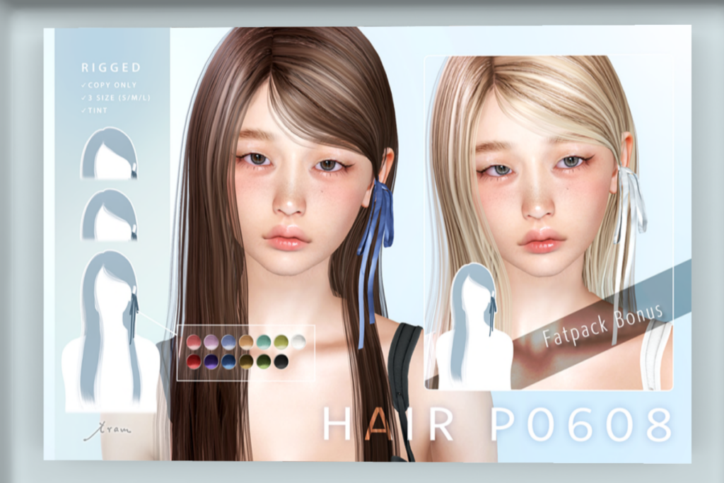 P0608 Hair, L$288 each/L$488 FP