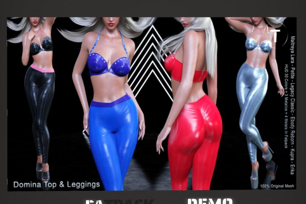 Domina Top &amp; Legging - Erika/Inithium/Legacy/Maitreya/Reborn/+mods, L$210 each/L$1199 FP