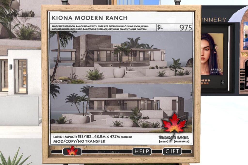 Kiona Modern Ranch, L$975