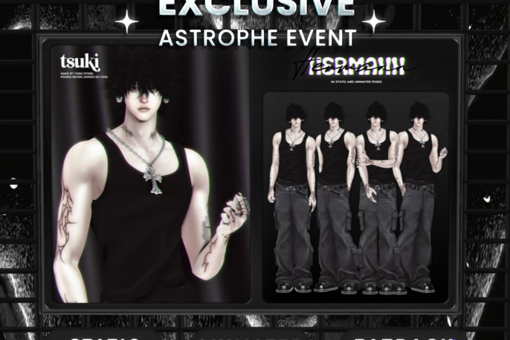 Hermann Poses Set, L$100 each/L$249 Static/L$299 Animated/L$349 FP
