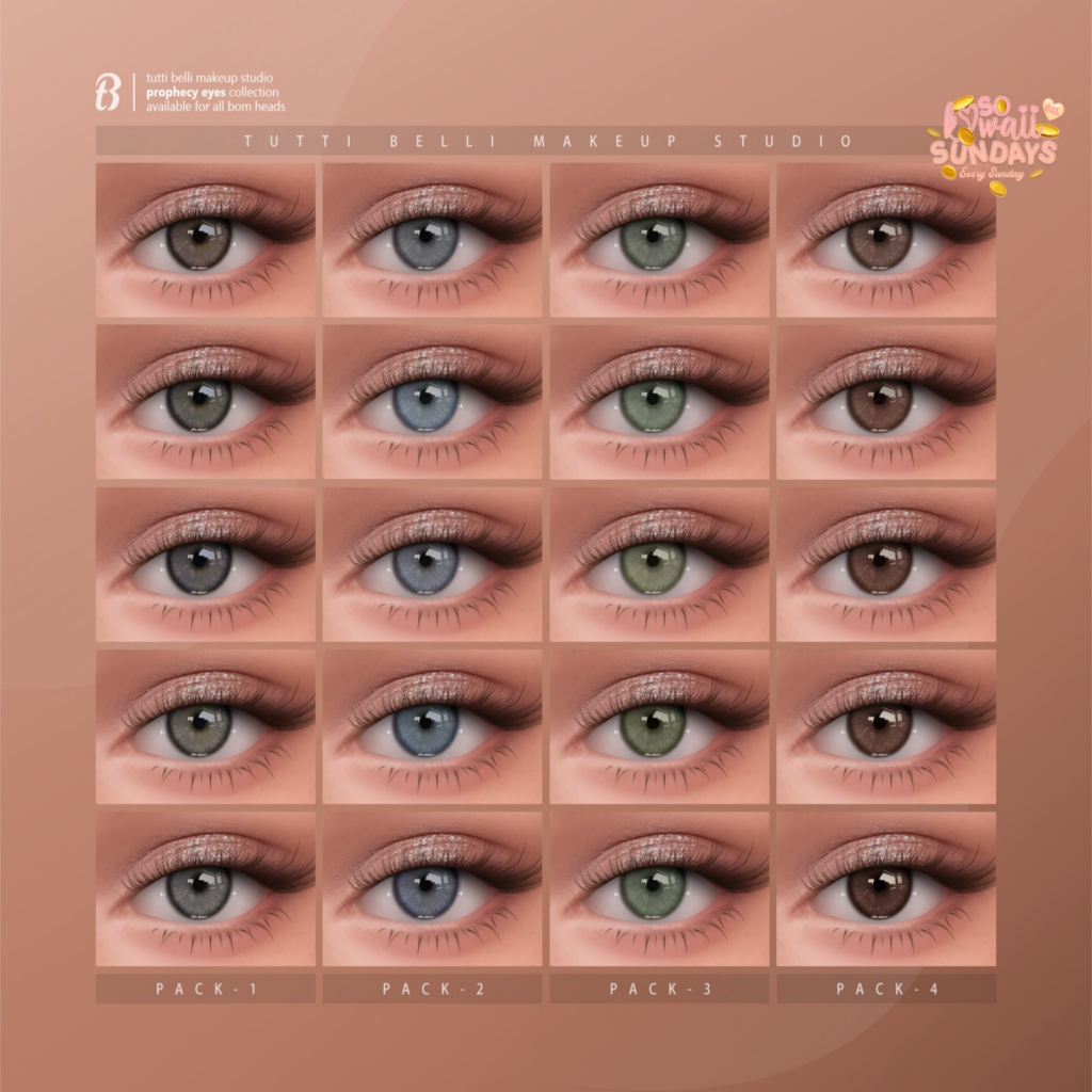 Prophecy Eyes - BOM	&lt;a href=&quot;http://maps.secondlife.com/secondlife/Malkine/110/166/29&quot;&gt;Teleport&lt;/a&gt;