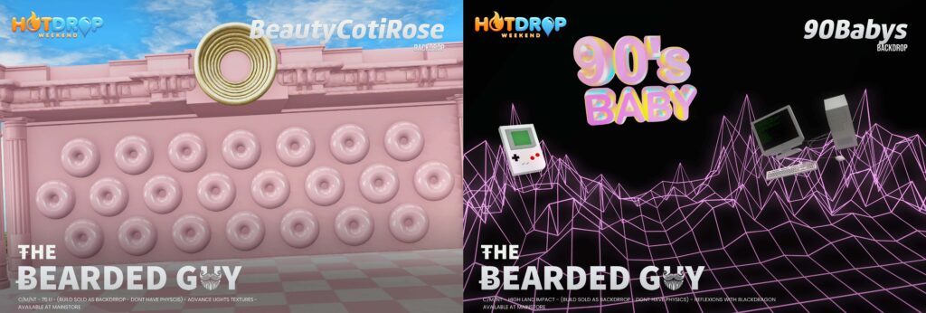 Beauty Coti Rosee &amp; 90s Babys Backdrops