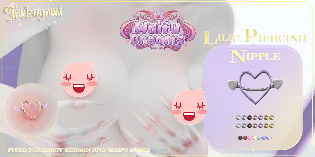 Lilic Nipple Piercing - Reborn/+mods