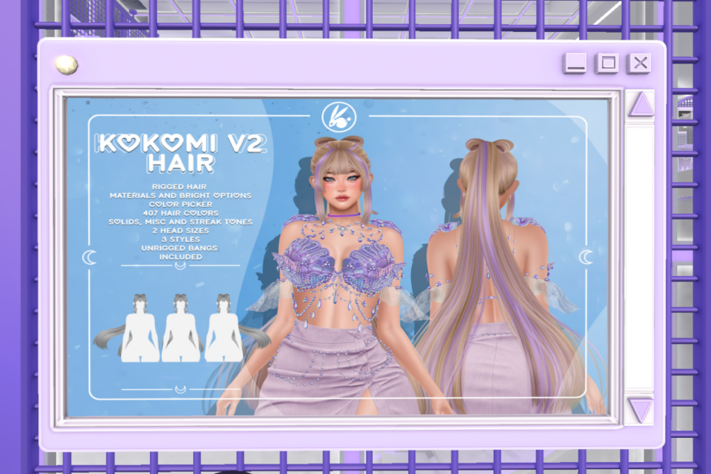 Kokomi Hair V2	&lt;a href=&quot;http://maps.secondlife.com/secondlife/Hashira/191/33/3&quot;&gt;TELEPORT&lt;/a&gt;