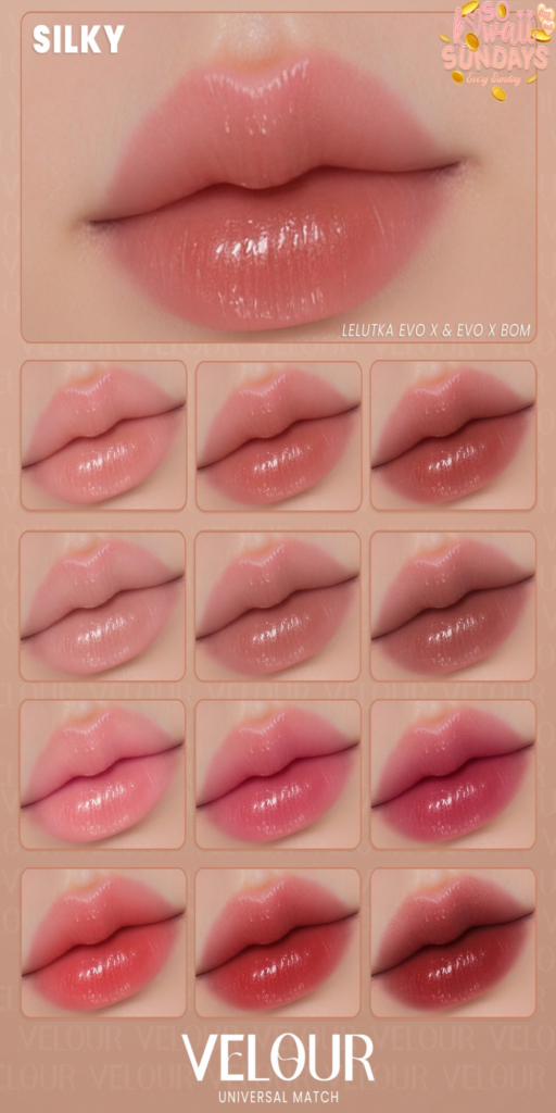 Silky Faded Lipstick - EvoX	&lt;a href=&quot;https://maps.secondlife.com/secondlife/VELOUR/88/118/42&quot;&gt;Teleport&lt;/a&gt;