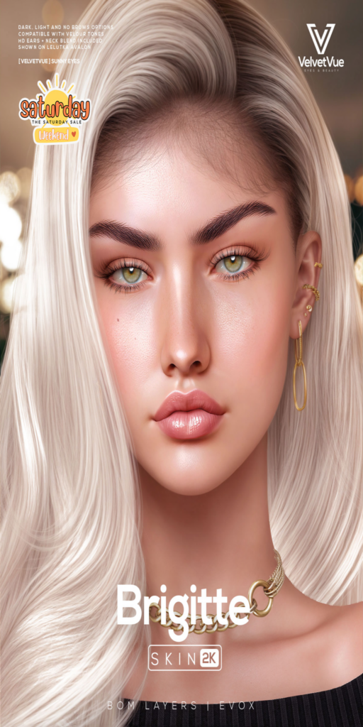 Brigitte Skin - EvoX	&lt;a href=&quot;http://maps.secondlife.com/secondlife/Oasis%20Paradise/171/52/702&quot;&gt;Teleport&lt;/a&gt;