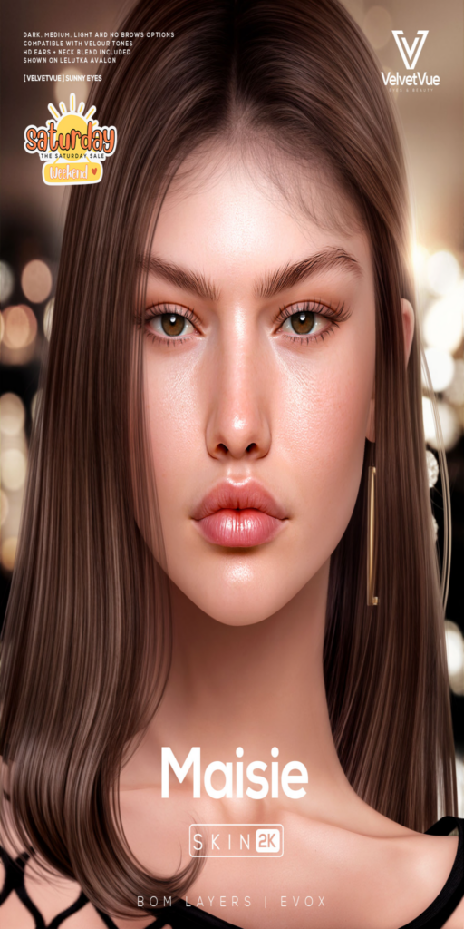 Maisie Skin - EvoX	&lt;a href=&quot;http://maps.secondlife.com/secondlife/Oasis%20Paradise/171/52/702&quot;&gt;Teleport&lt;/a&gt;