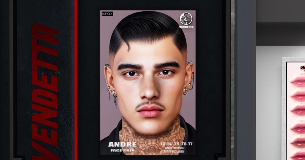 Andre Skin - EvoX, L$590 each/L$1190 FP