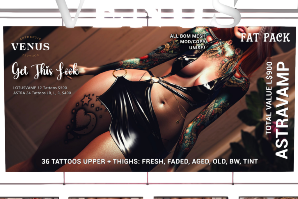 Astravamp Tattoo Set - BOM, L$800