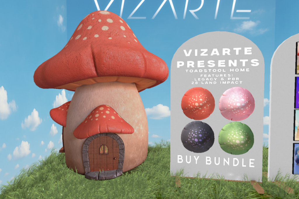 Toadstool Home, L$349 each/L$899 FP