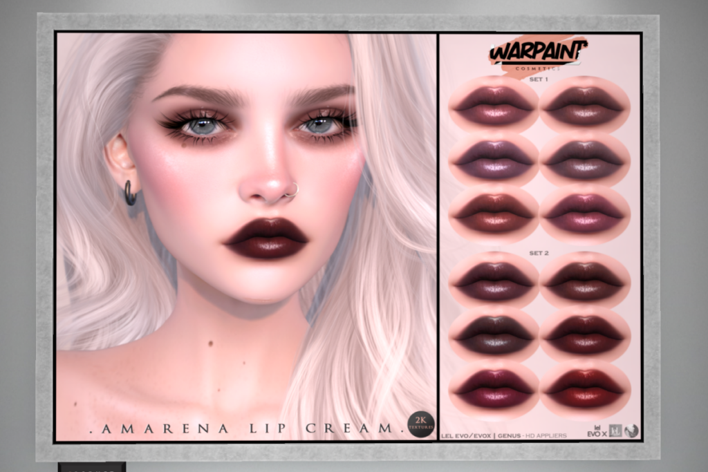 Amarena Lip Cream - EvoX/Genus, L$188 each