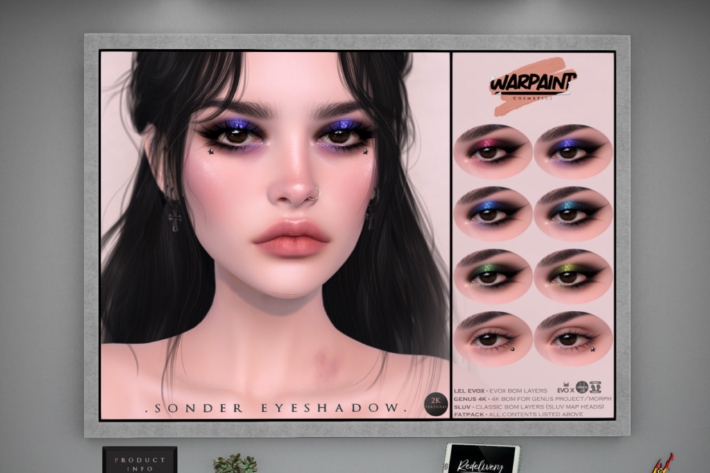 Sonder Eyeshadow - Bom/Evo X/Genus, L$240 each/L$520 FP