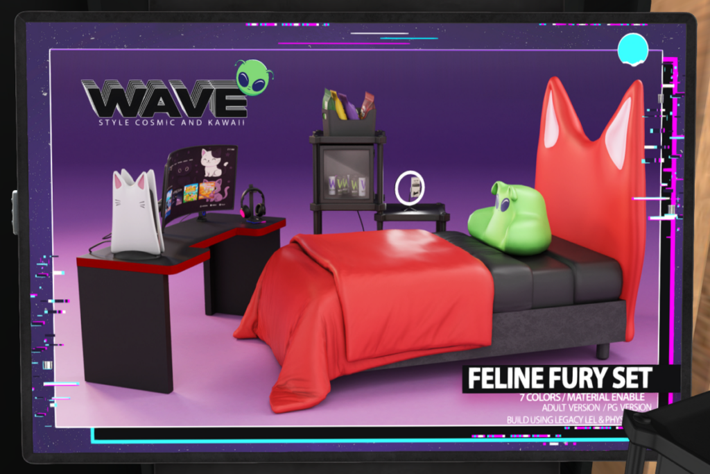 Feline Fury Set, L$550-L$3500 each/L$4500 FP
