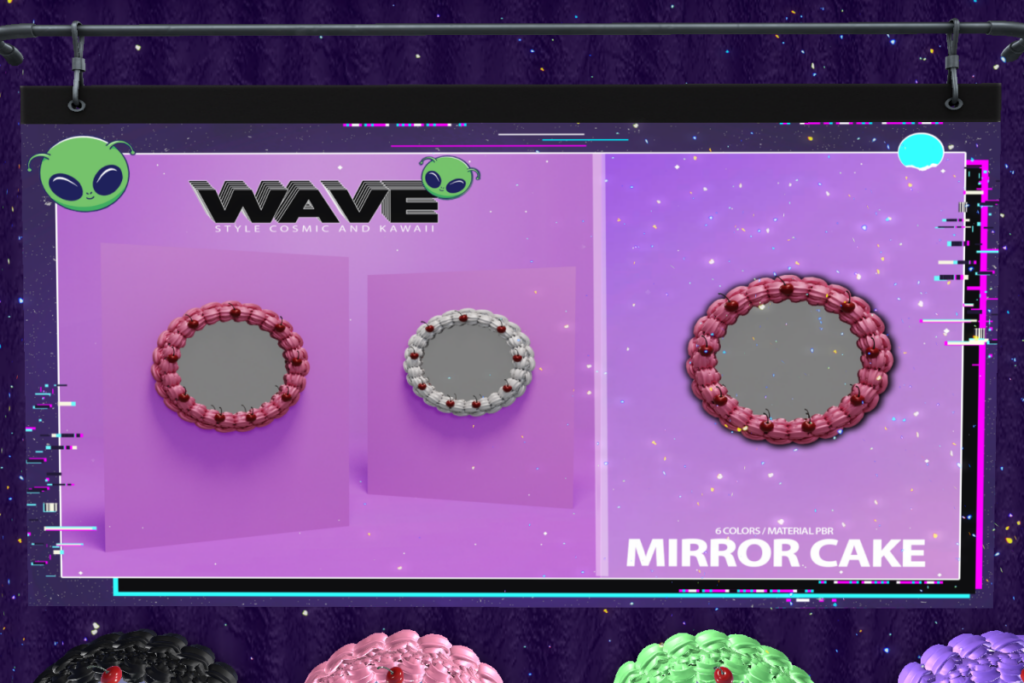 Cake Mirror, L$299 each/L$1500 FP