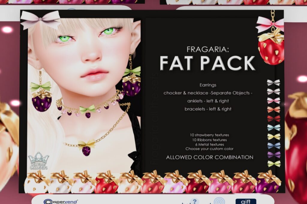 Fragraria Accessories, L$200-L$300 each/L$800 FP
