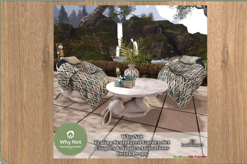 Tealing Sculptured Garden Decor Set, L$244 FP