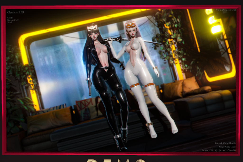 Latex Cat Set - Legacy/Reborn/+mods, L$299-L$399 each/L$599-L$1299 each FP/L$2000 MP