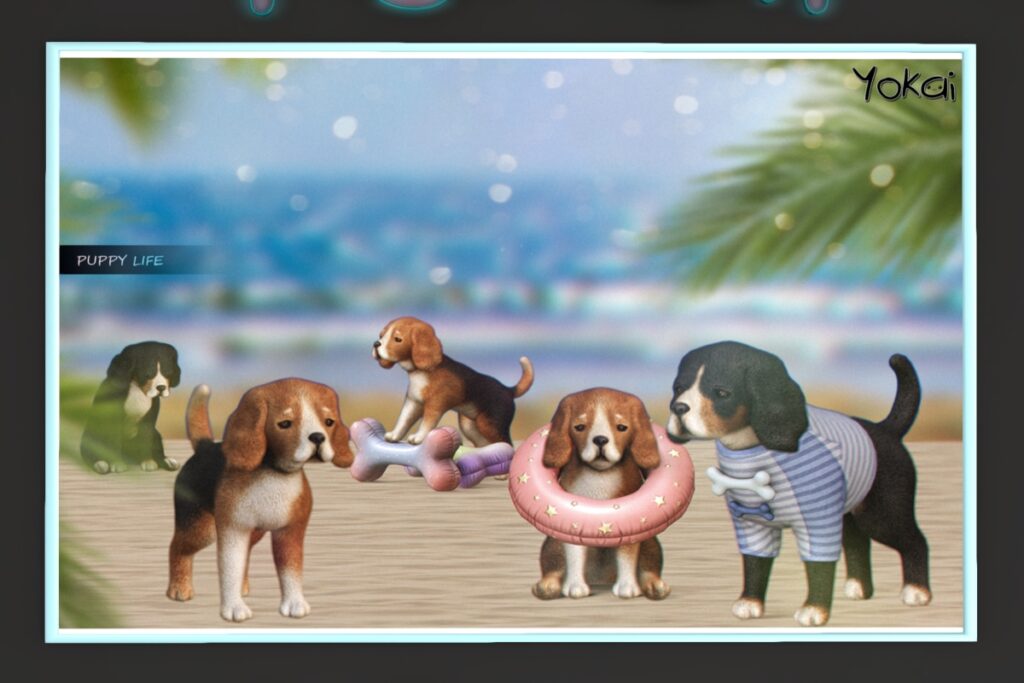 Puppy Life Decor Set, L$249 each FP