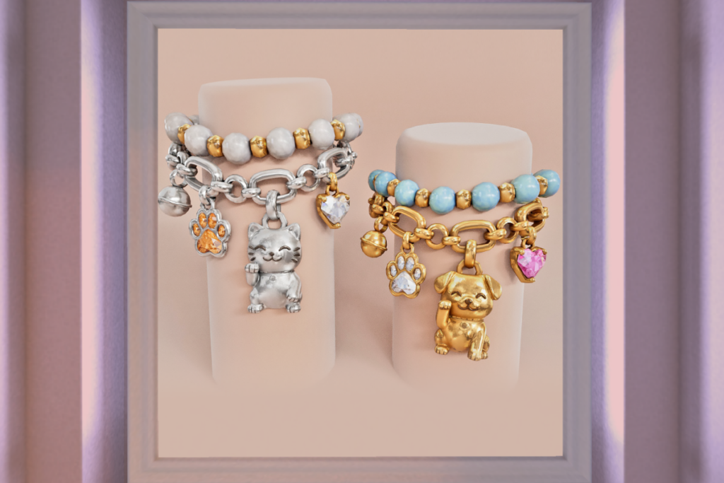 Sweet Paws Charm Bracelet - Inithium/Legacy F+M/MaitreyaX/reborn/+mods, L$388 each