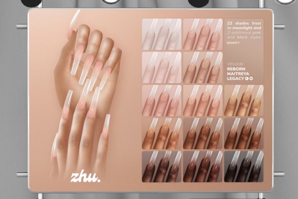 Nude Clear Nails - Legacy/Maitreya/Reborn, L$285