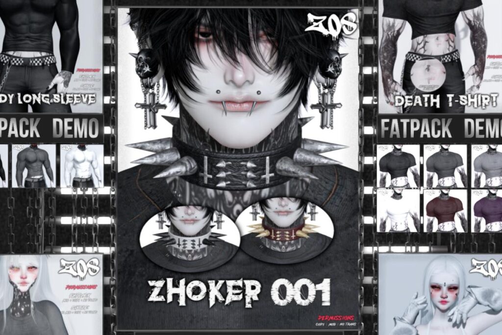 Zhoker 001 choker, L$399