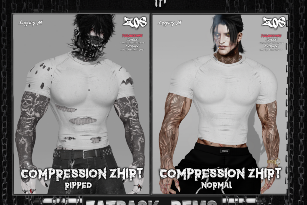 Compression Zhirt - Jake/Kario Fit+Flex/Legacy, L$300 each/L$1100 FP
