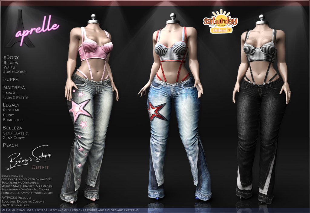 Britneys Sodapop Outfit - GenX/Inithium/Legacy/MaitreyaX/Peach/Reborn/+mods