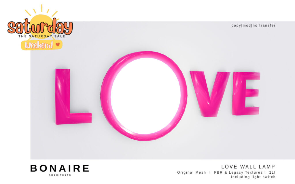 Love Wall Lamp Pink