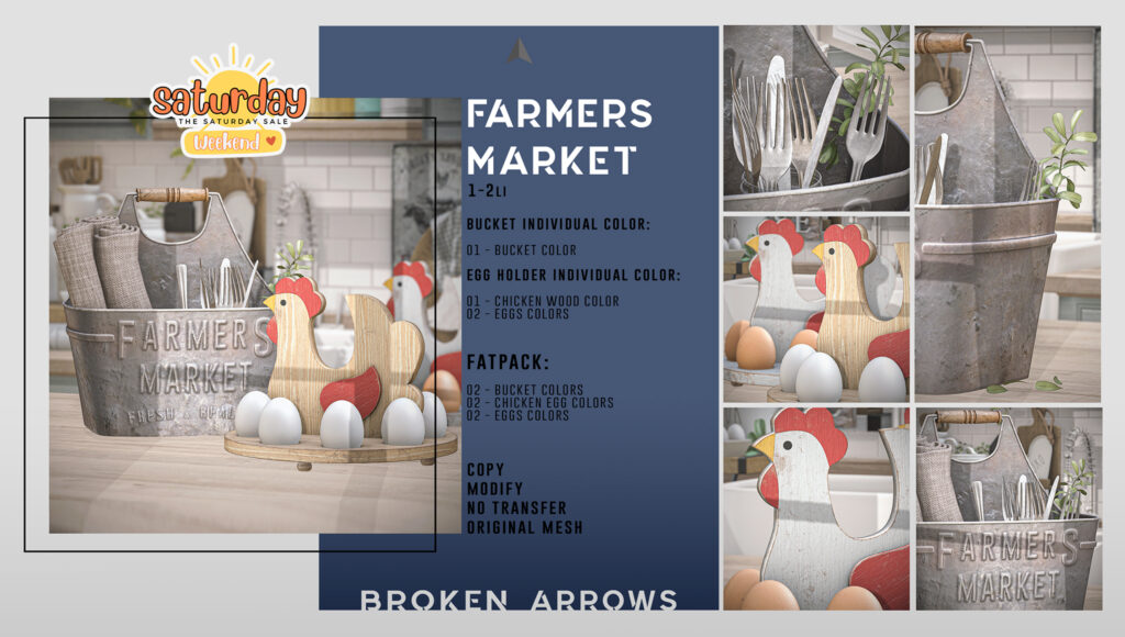 Farmers Market Egg Holder &amp; Bucket