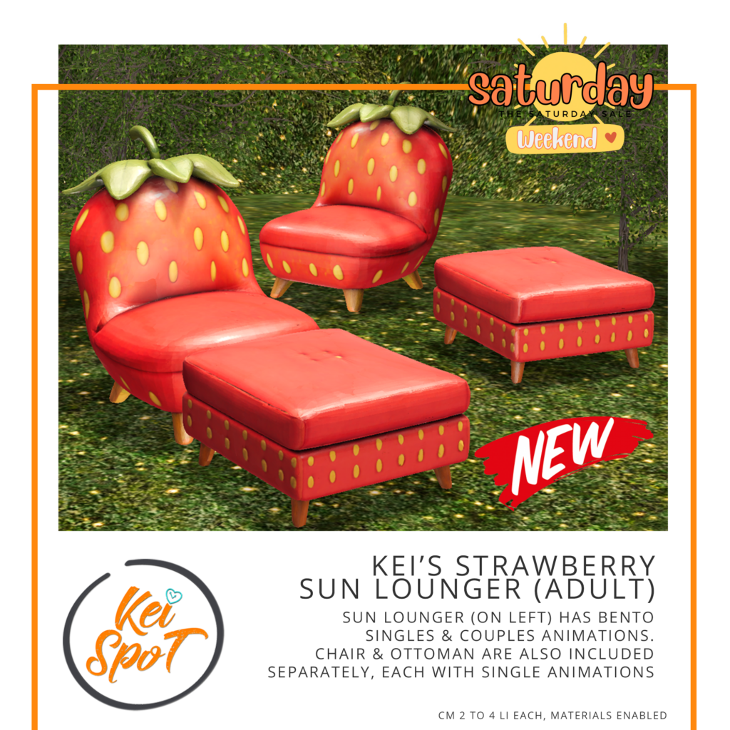 Strawberry Sun Lounger Set