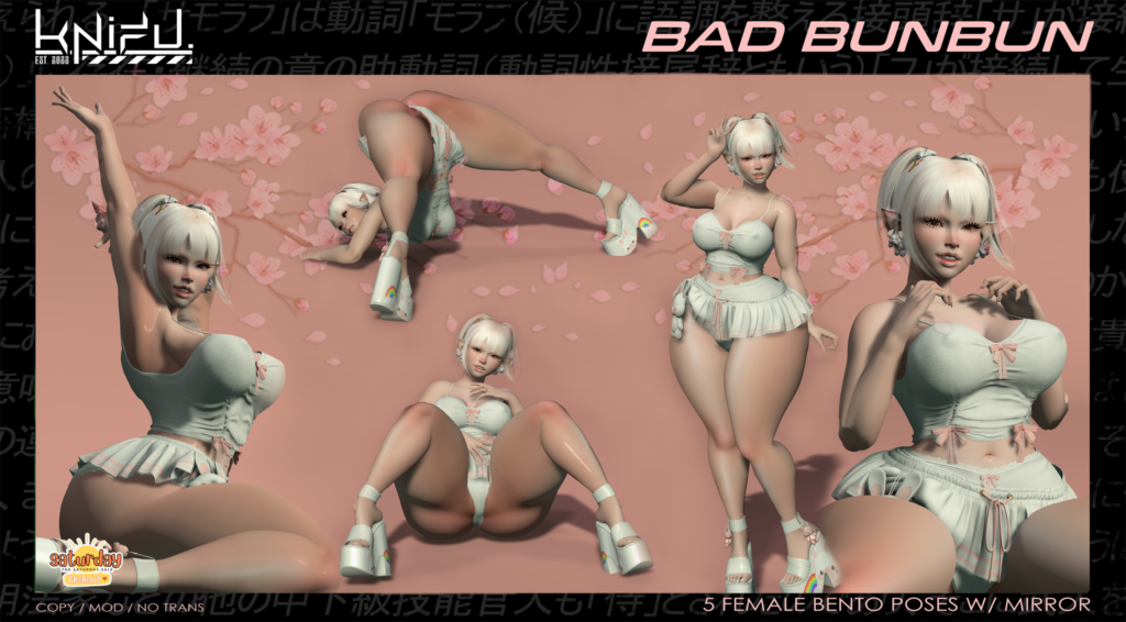 Bad Bun Bun Bento Poses