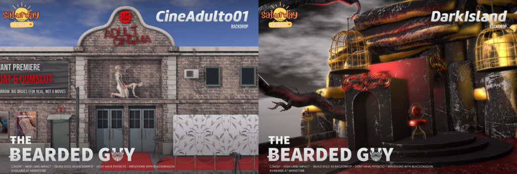 Cine Adulto 01 &amp; Dark Island Backdrop