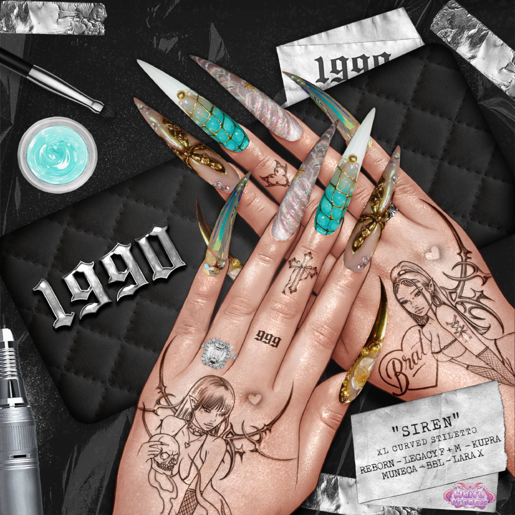 Siren Nails - Inithium/Legacy F+M/MaitreyaX/Reborn/Yentements
