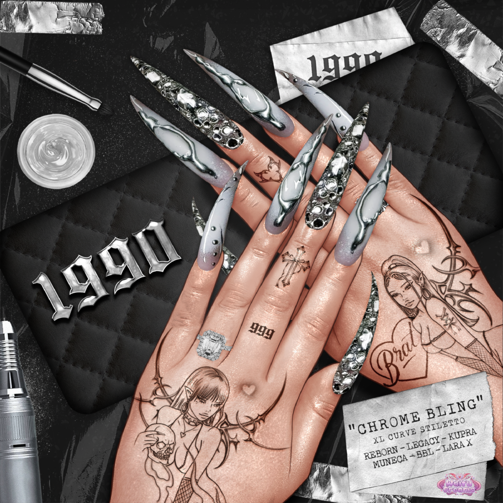 Chrome Bling Nails