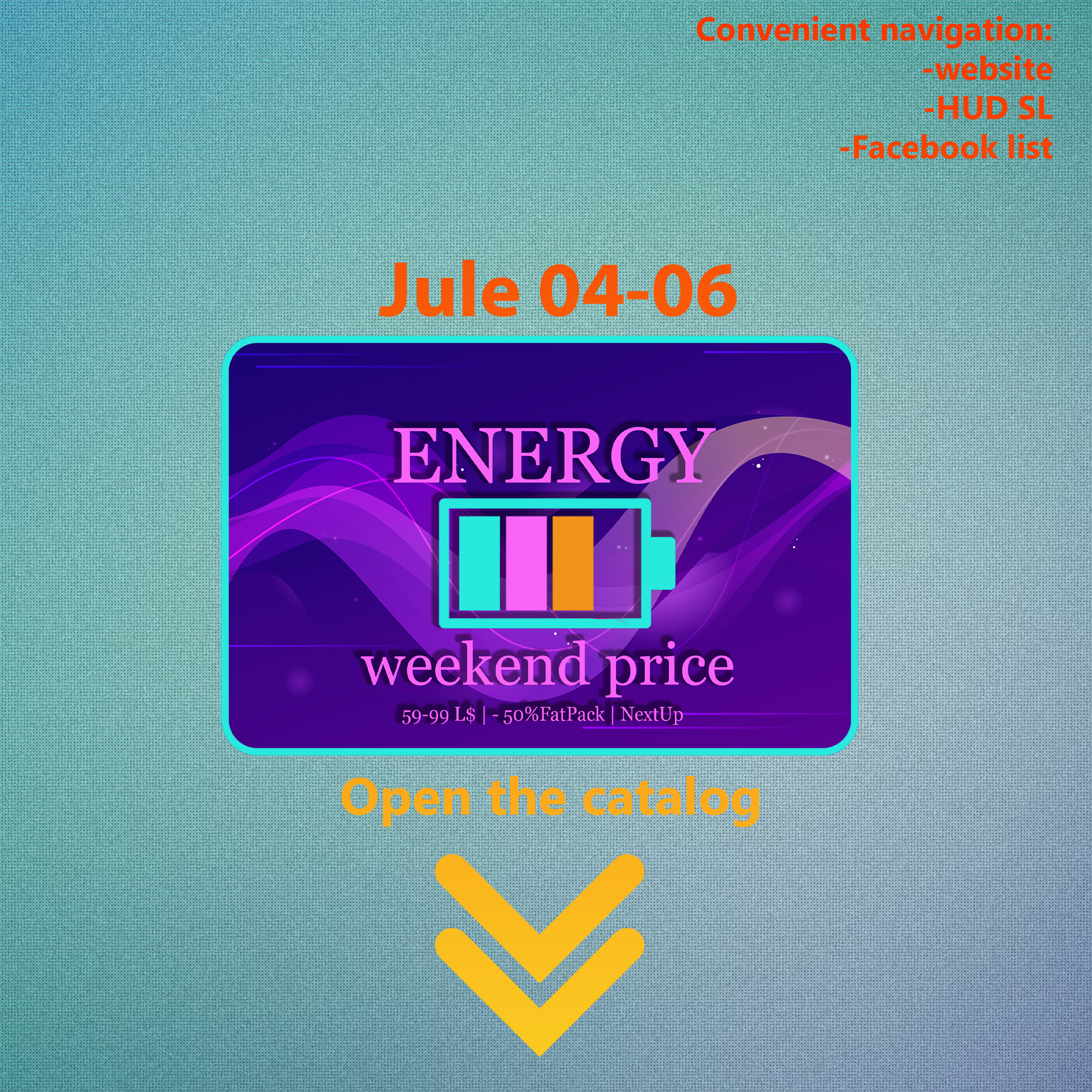 MAXIMIZE 4TH OF JULY SAVINGS WITH ENERGY WEEKEND PRICE!
