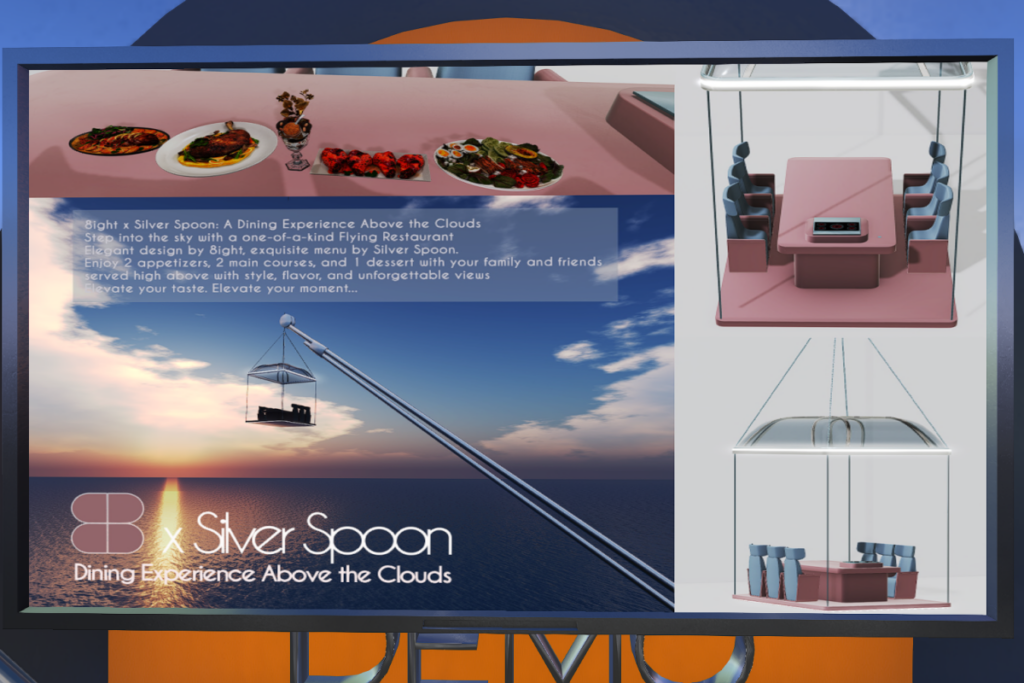 Silver Spoon Flying Restaurant, L$2499 each