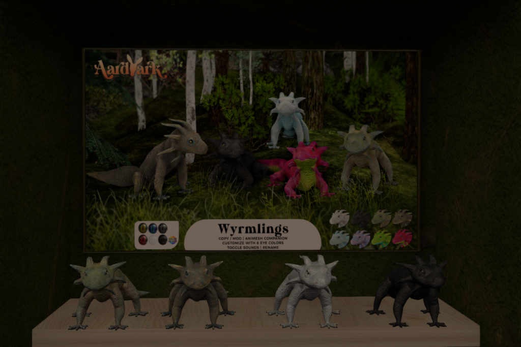 Wyrmlings, L$399 each/L$1499 FP