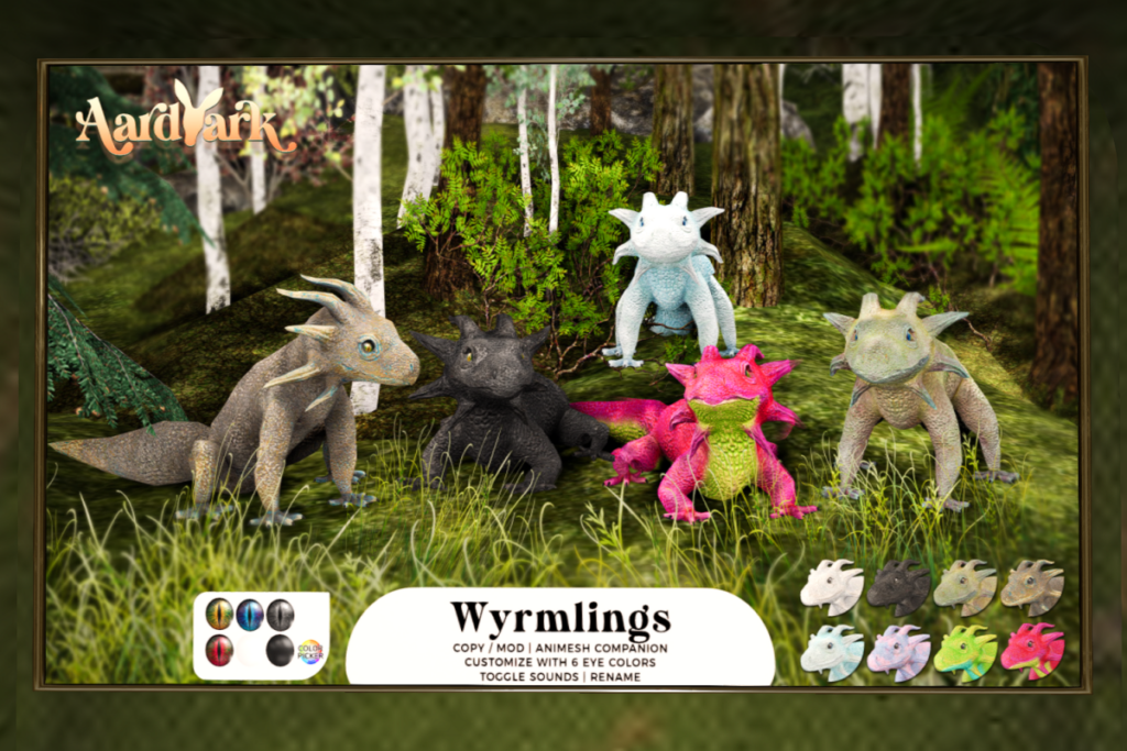 Wyrmlings, L$399 each/L$1499 FP