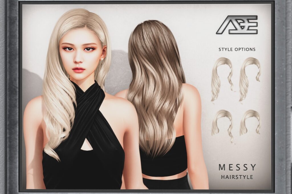 Messy Hairstyle, L$350 each/L$900 FP