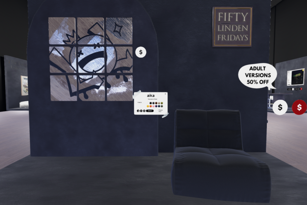Sonoma Art | Sonoma Chair	&lt;a href=&quot;http://maps.secondlife.com/secondlife/Death%20by%20Misadventure/85/63/3045&quot;&gt;Teleport&lt;/a&gt;