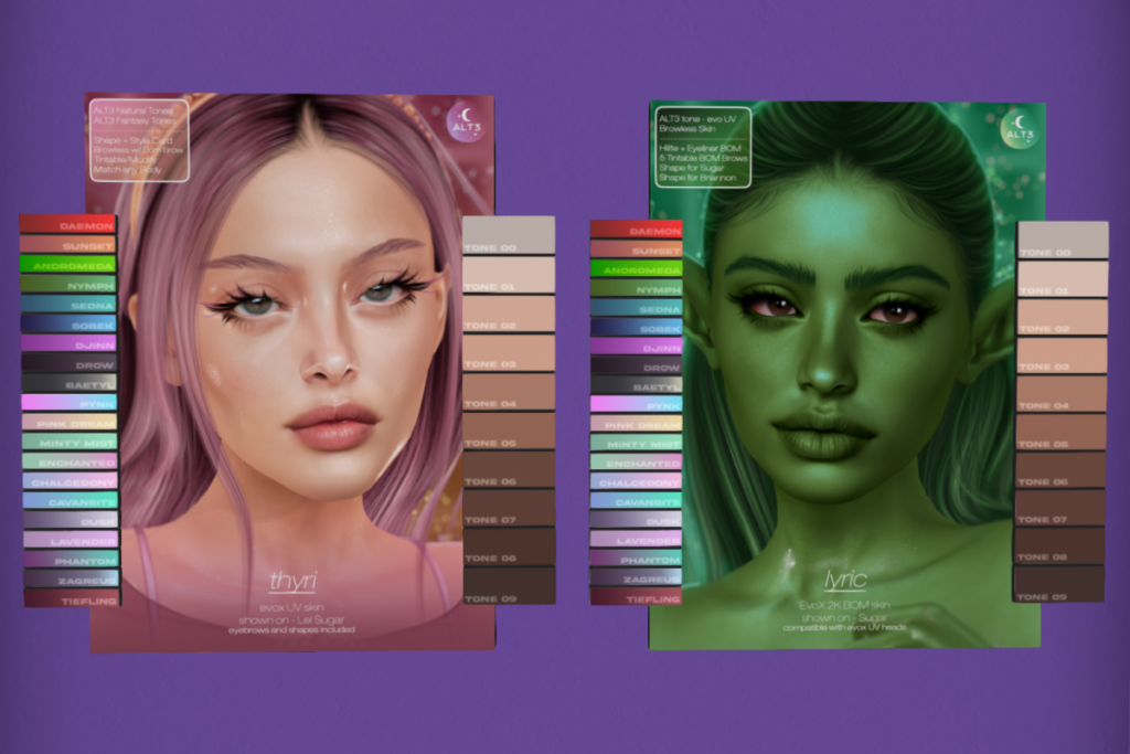 Lyric Skin - EvoX | Thyri Skin - EvoX	&lt;a href=&quot;https://maps.secondlife.com/secondlife/The%20Fifty%20Two/64/126/21&quot;&gt;Teleport&lt;/a&gt;