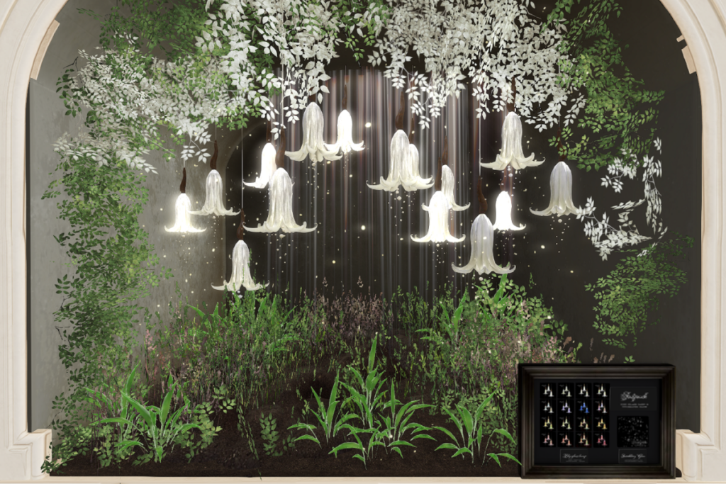 Lily Glass Lamp &amp; Twinkling Glow, L$199-L299 each/L$1599 FP