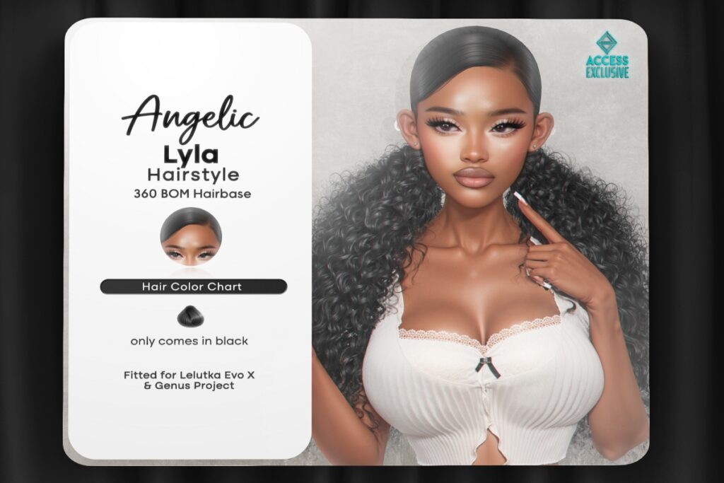 Lyla Hairstyle &amp; Hairbase - EvoX/Genus, L$350