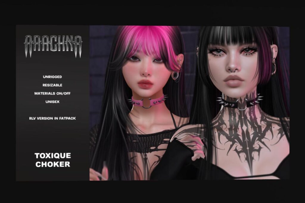 Toxique Choker, L$259 each/L$599 FP