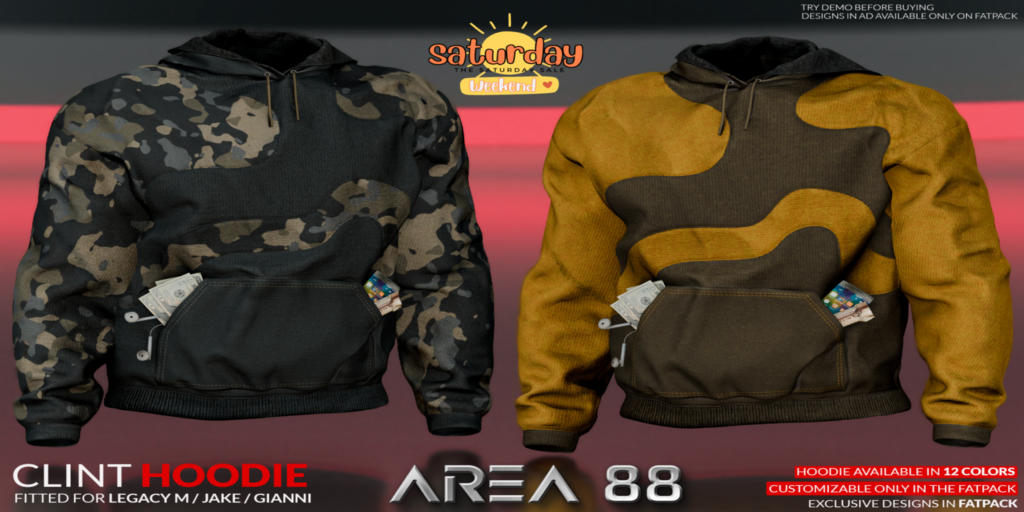 Clint Hoodie - Gianni/Jake/Legacy	&lt;a href=&quot;http://maps.secondlife.com/secondlife/Birdcage/187/65/2802&quot;&gt;Teleport&lt;/a&gt;