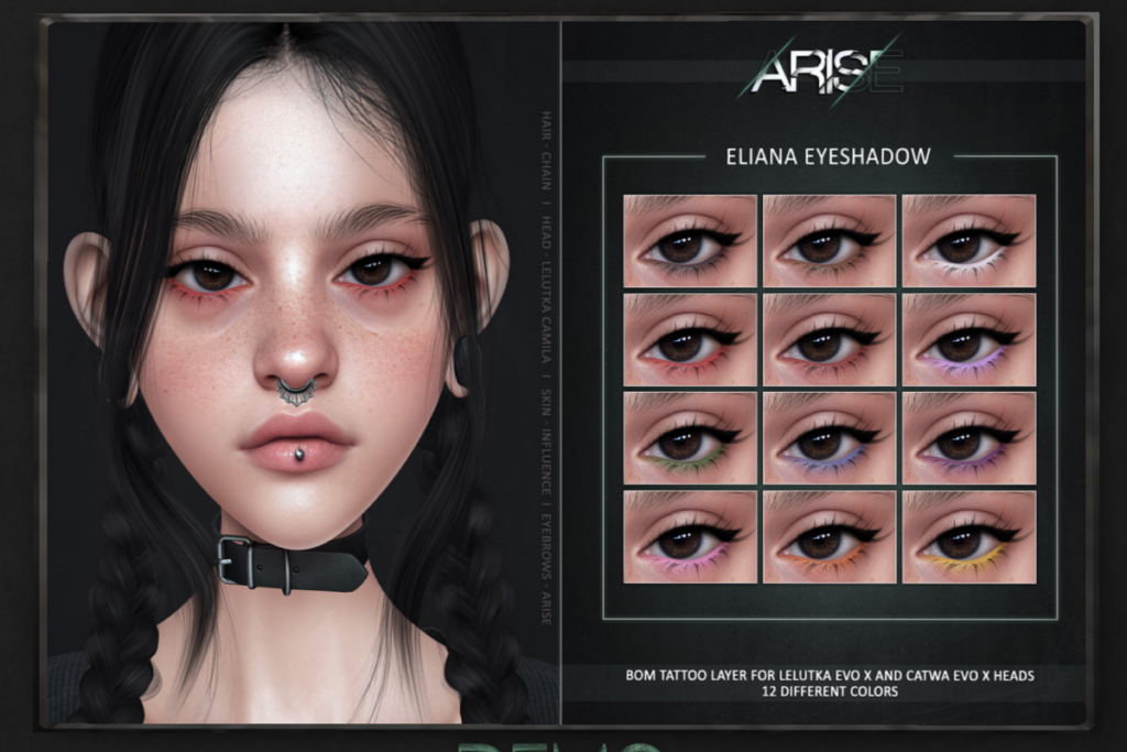 Eliana Eyeshadow - CatwaX/EvoX, L$249