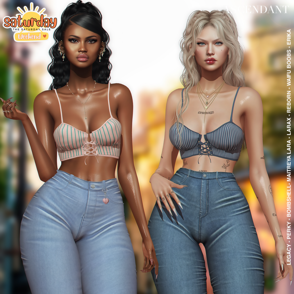 Phoebe Tops - Erika/Legacy/Maitreya/Reborn/+mods	&lt;a href=&quot;http://maps.secondlife.com/secondlife/Ascendant/128/127/52&quot;&gt;Teleport&lt;/a&gt;