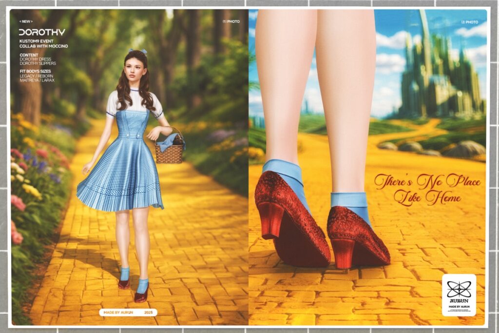 Dorothy Outfit - Legacy/MaitreyaX/Reborn/+mods, L$259-L$499 each/L$1000 each FP/L$2199 FP