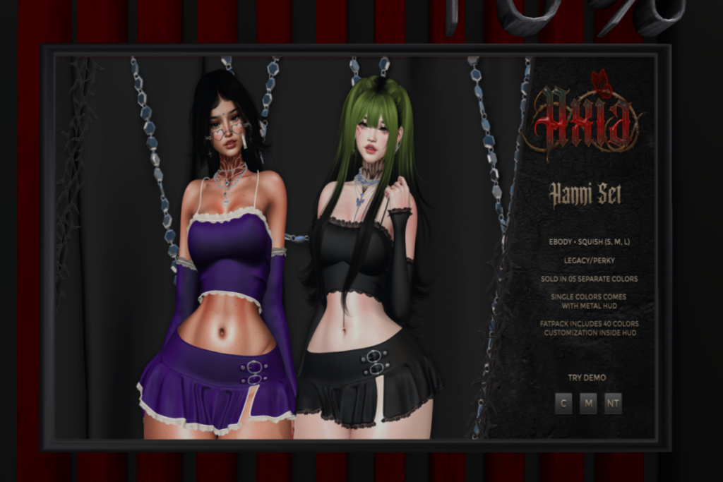 Hanni Set - Legacy/Reborn/+mods, L$315 each/L$1125 FP